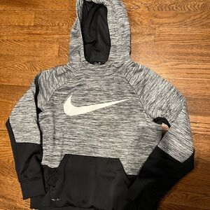 Nike Gray and Black Kids Hoodie
